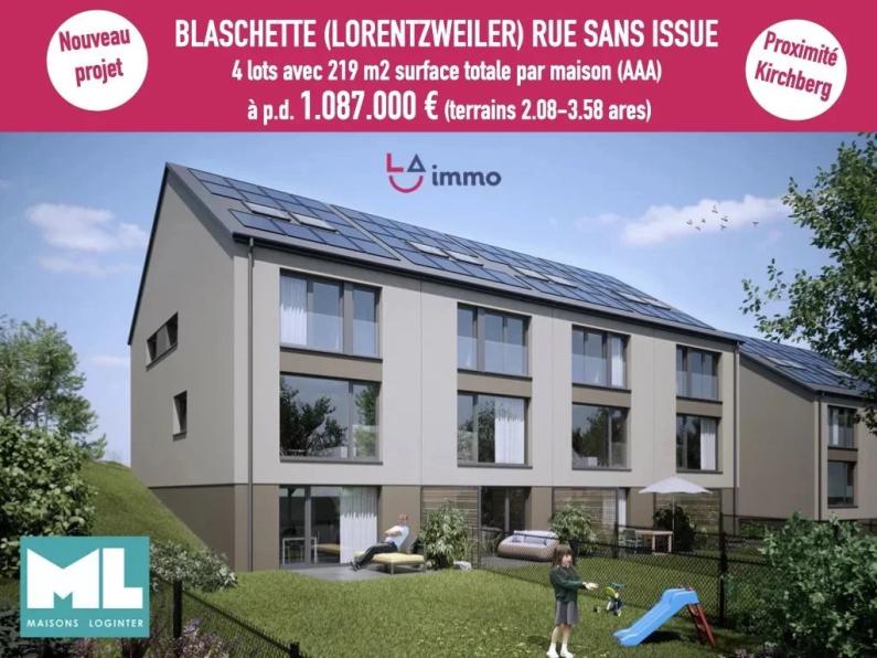 Nouveau Lotissement avec 4 maisons bi-familiales sises à Blaschette - Image #1 Nouveau Lotissement avec 4 maisons bi-familiales sises à Blaschette - Image #1