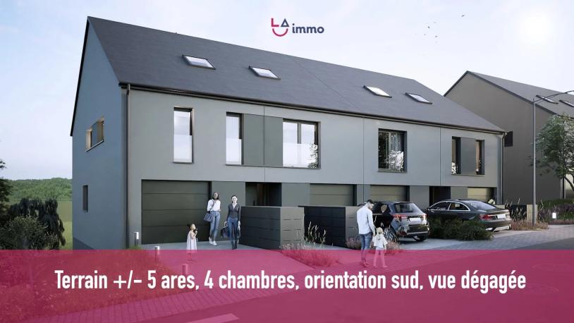 Maison jumelée bi-familiale neuve à construire – Lot 8B à Blaschette - Image #1