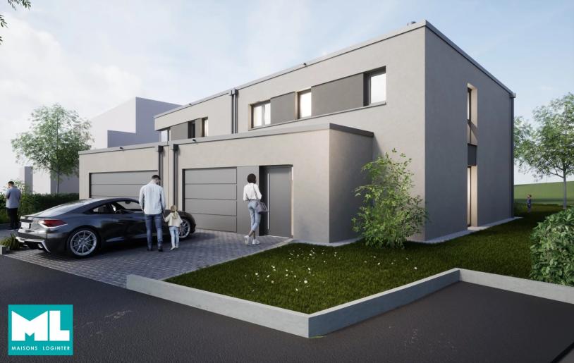 Maison unifamiliale jumelée par le garage 3 chambres Lot 04 à Filsdorf - Image #1