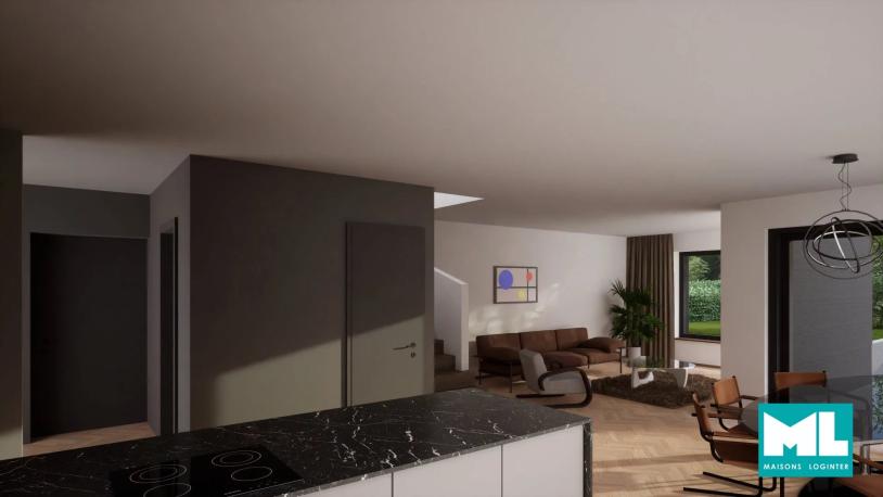 Maison unifamiliale jumelée par le garage 3 chambres Lot 09 à Filsdorf - Image #2
