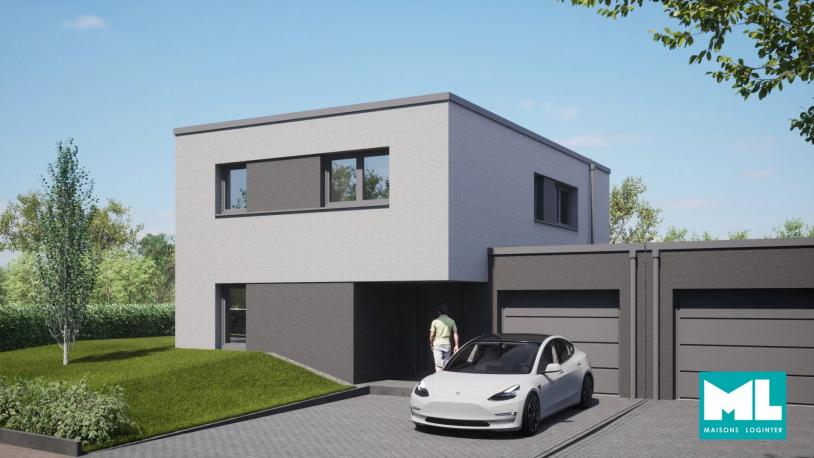 Maison unifamiliale jumelée par le garage 3 chambres  Lot 10  Fildorf - Image #1