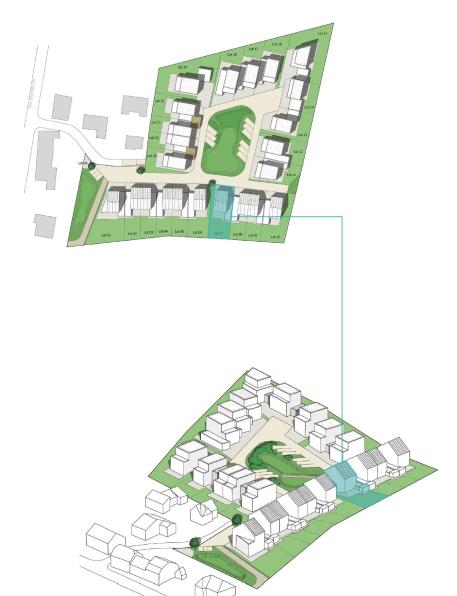 Semi-detached house with garage, lot no. 16 - Image #2