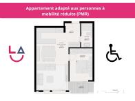 Wohnung 2 für Personen mit eingeschränkter Mobilität (PMR) geeignet - Bild #1 Wohnung 2 für Personen mit eingeschränkter Mobilität (PMR) geeignet - Bild #1