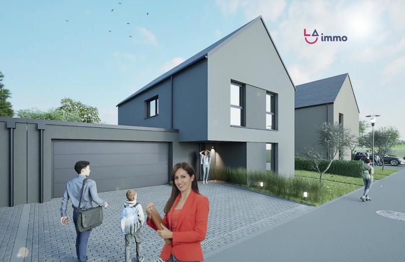 Semi-detached house with garage, Lot No. 22 in Sprinkange - Image #1 Semi-detached house with garage, Lot No. 22 in Sprinkange - Image #1